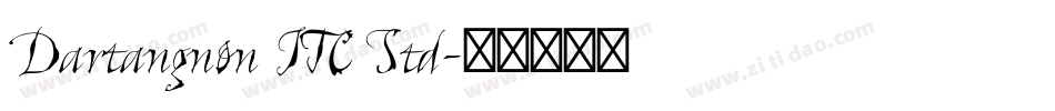 Dartangnon ITC Std字体转换